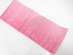 桜模様織り出し　浴衣帯